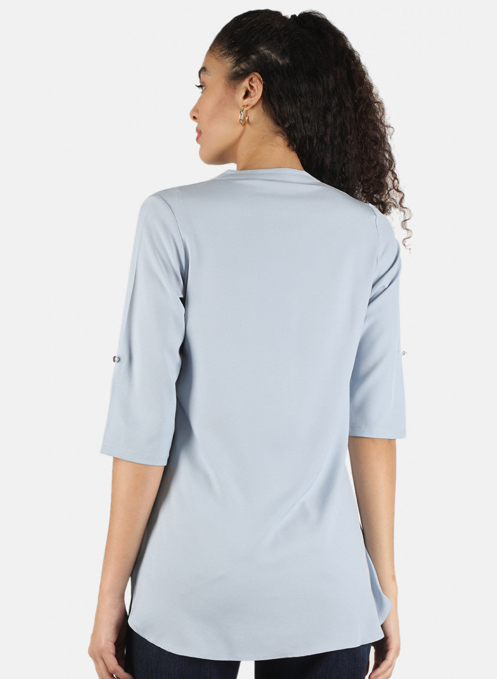 Women Grey Plain Top