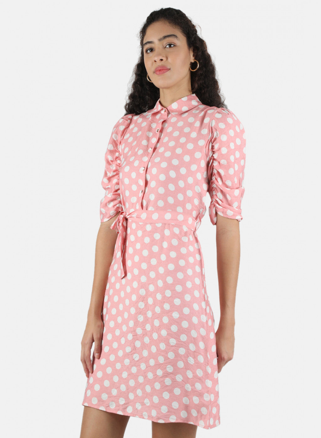 Women Pink Printed Dress