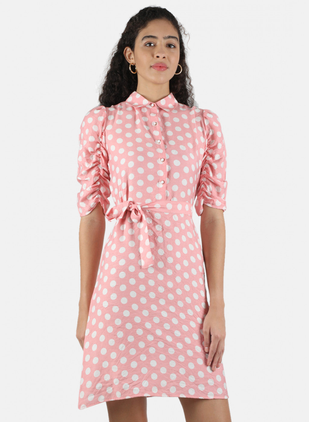 Women Pink Printed Dress