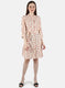 Women Peach Printed Dress