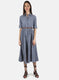 Women Blue Check Dress