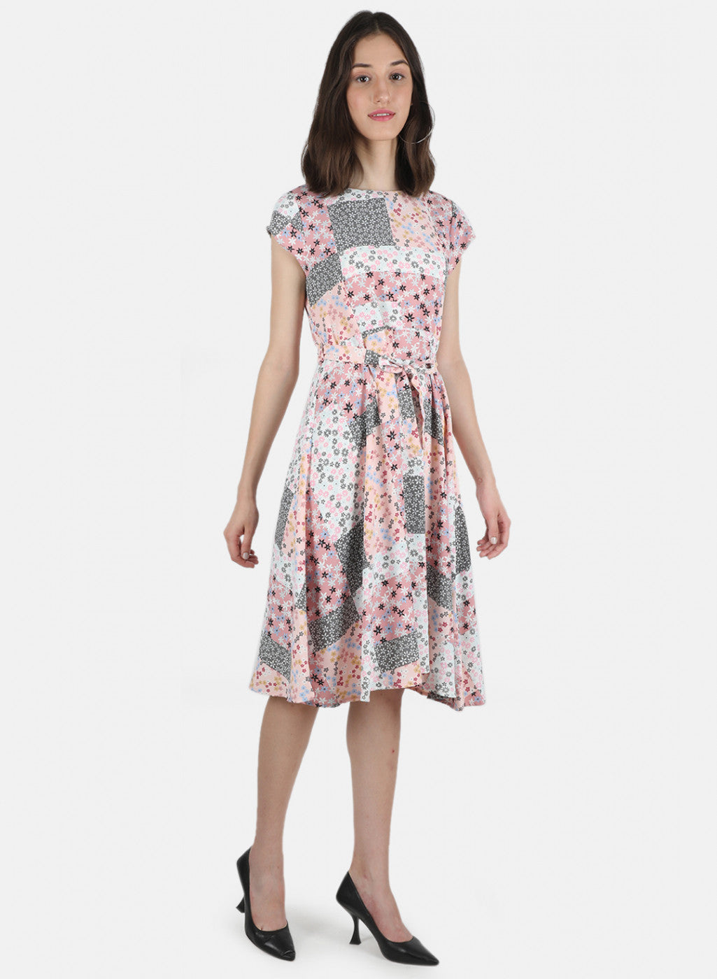 Women Pink Printed Dress