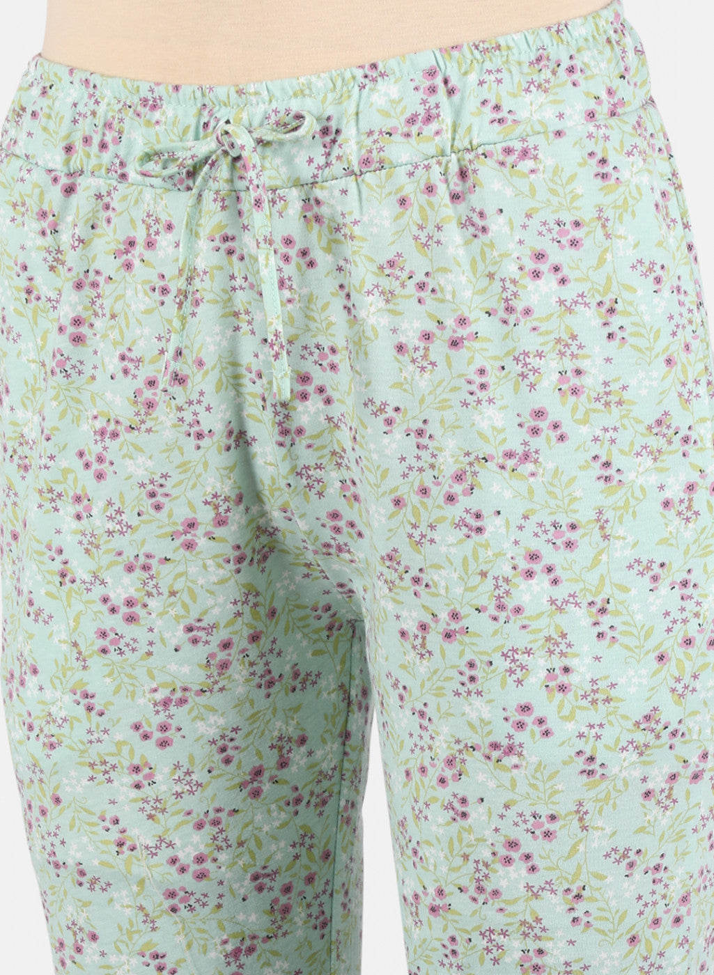 Women Green Printed Lower Set