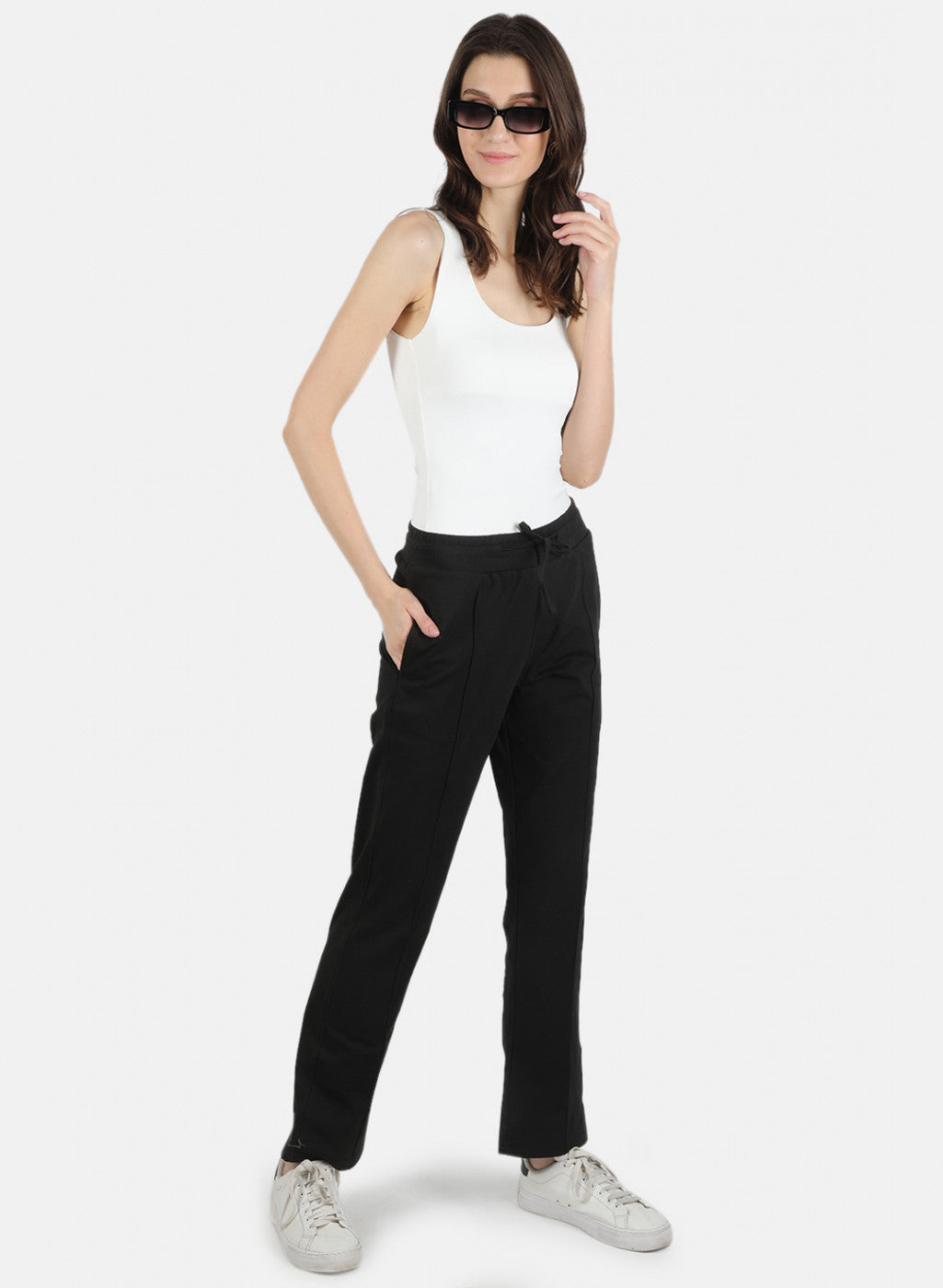 Women Black Regular Fit Lower