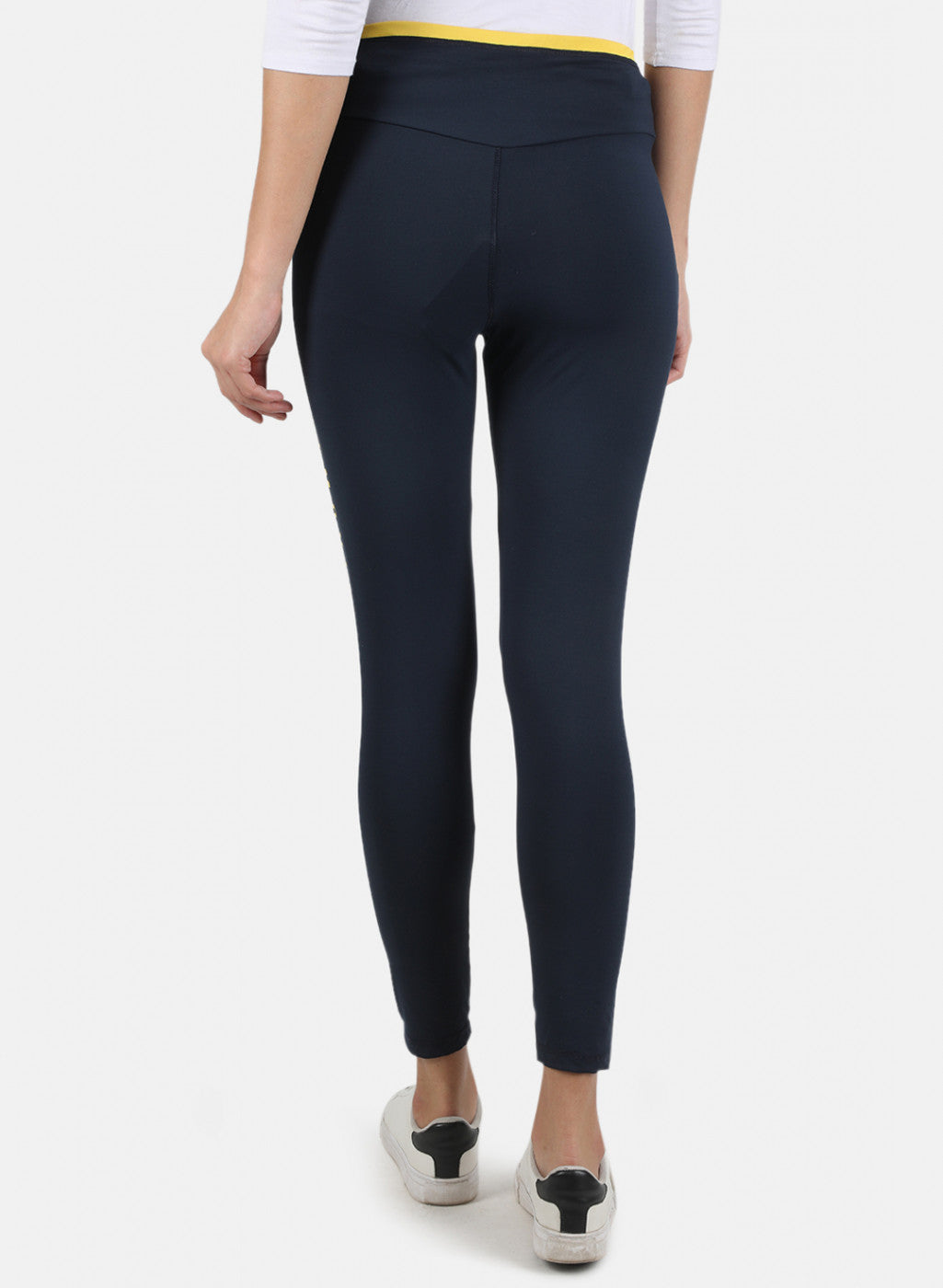 Women Navy Blue Printed Jegging