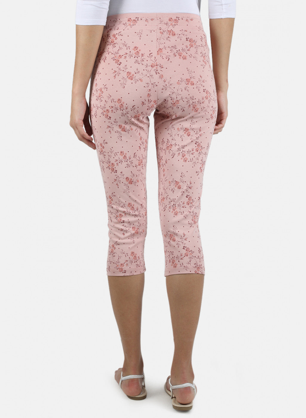 Women Pink Printed Capri