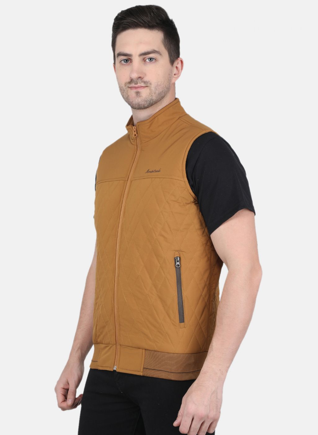 Men Brown Solid Jacket