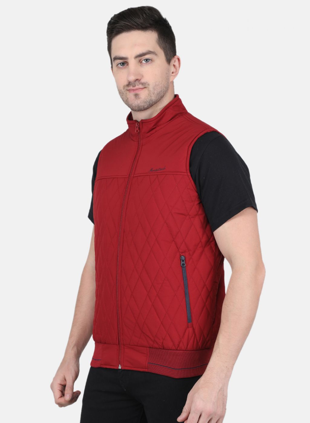 Men Red Solid Jacket