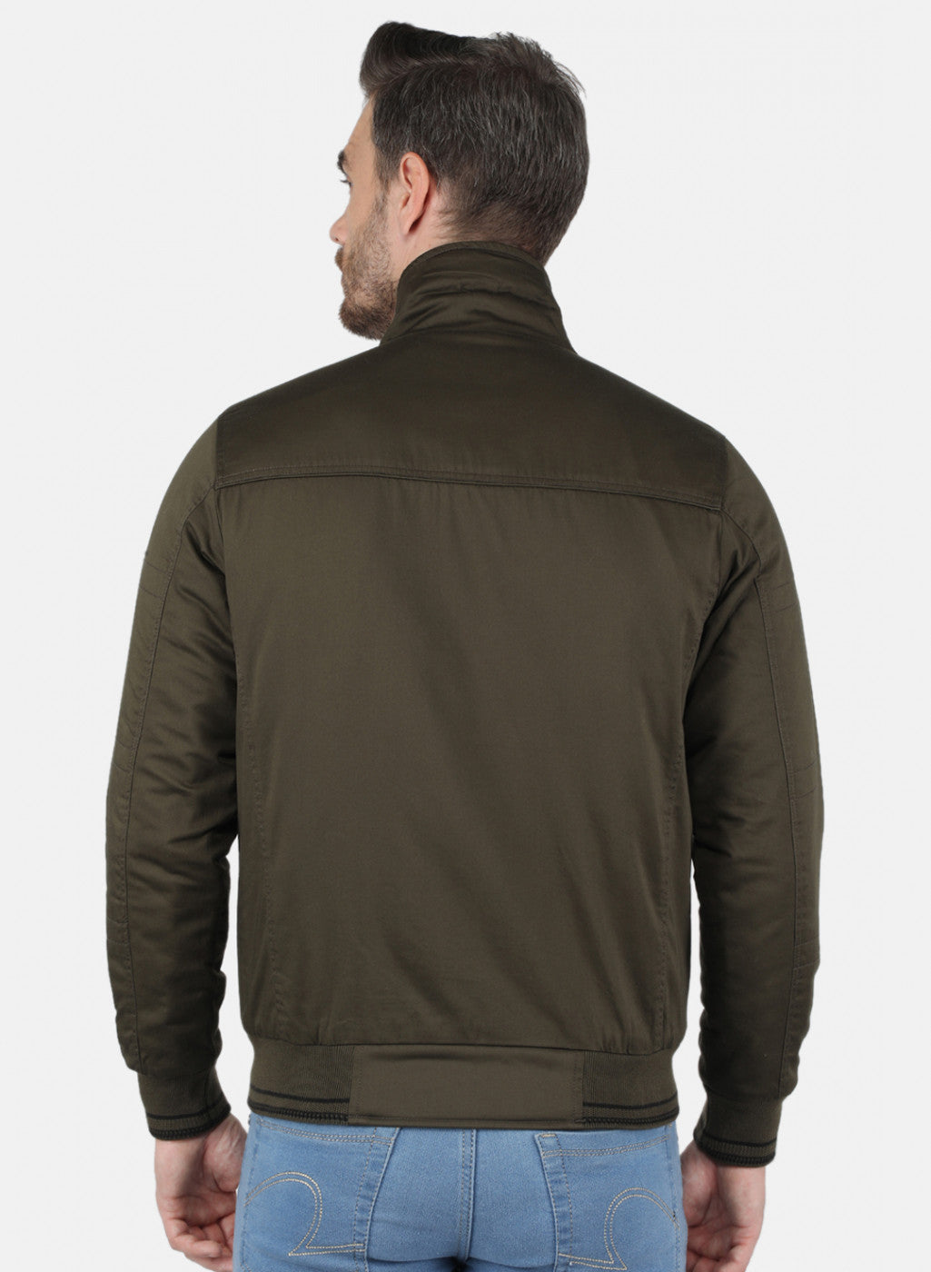 Men Green Solid Jacket