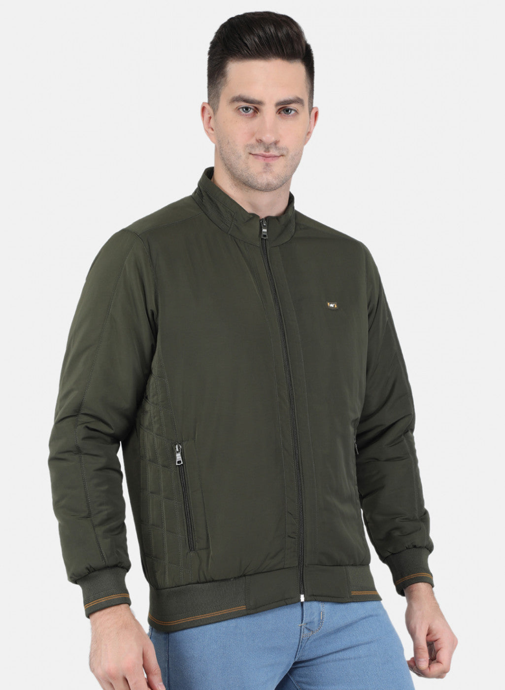 Buy Indian Terrain Men Olive Green Solid Bomber With Attached Hood - Jackets  for Men 7210938 | Myntra