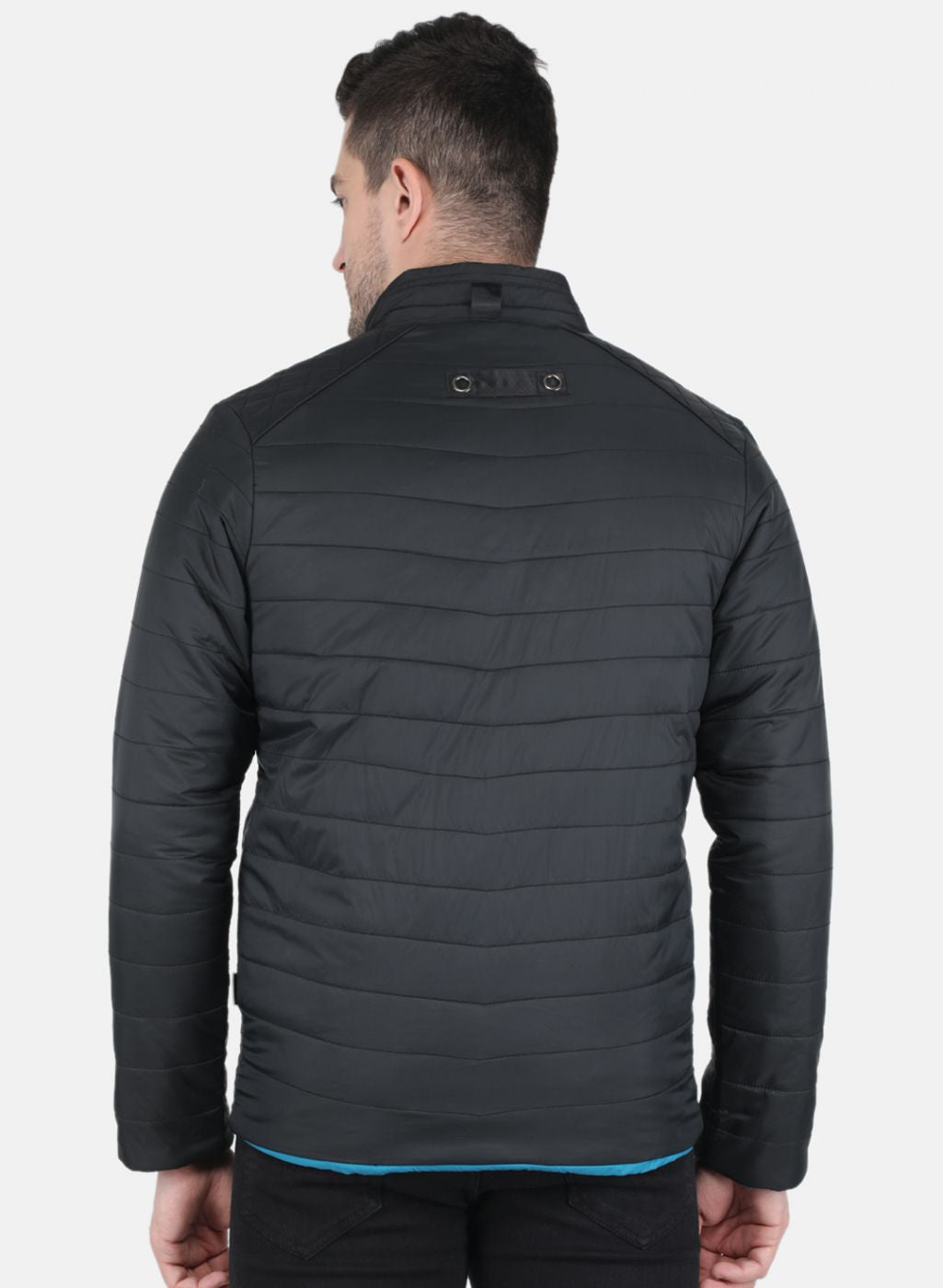 Men Black Solid Jacket