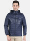 Men NAvy Blue Solid Jacket