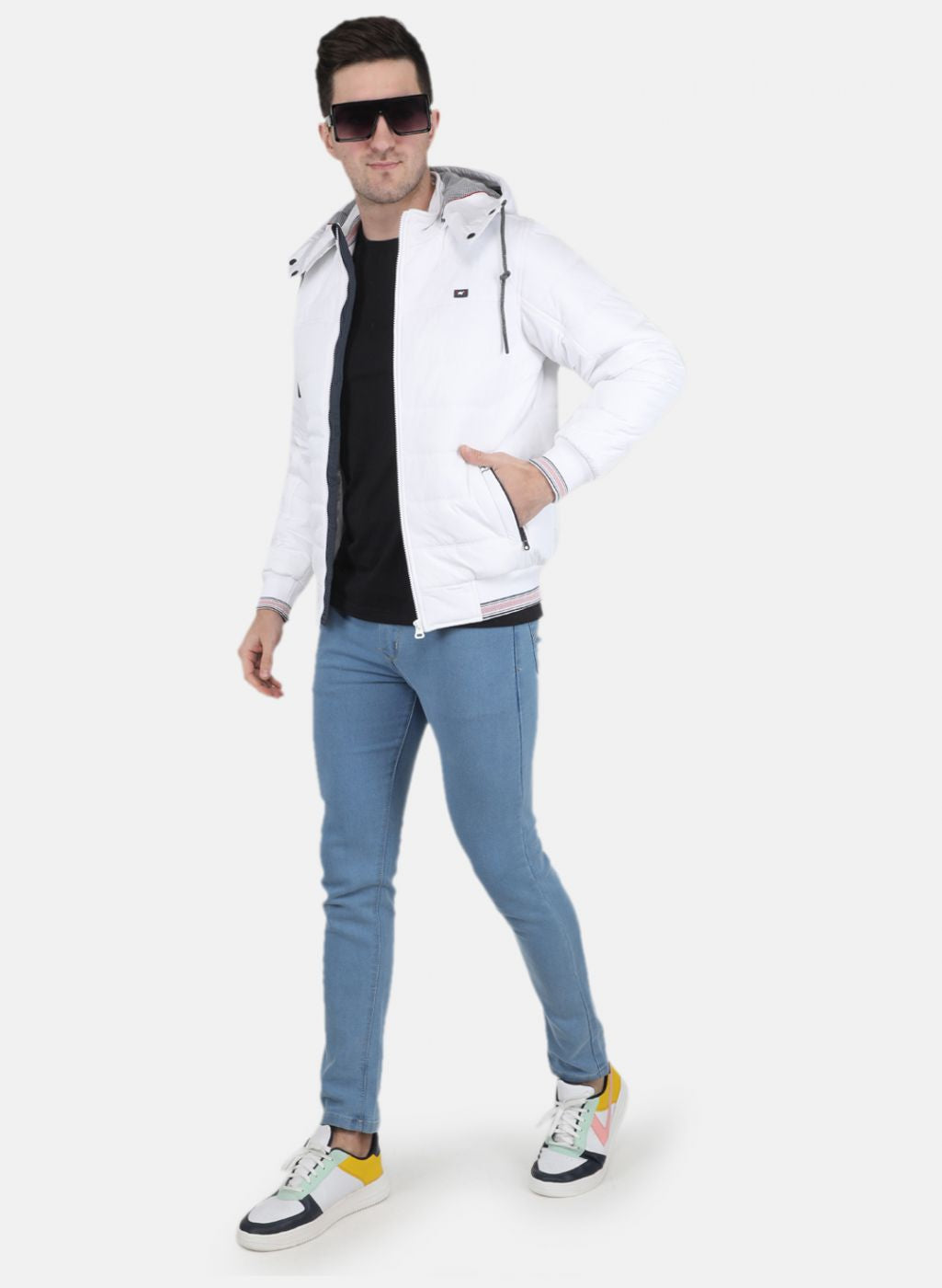 Buy online White Cotton Blend Jacket from shrugs & Jackets for Women by Monte  Carlo for ₹2939 at 30% off | 2024 Limeroad.com