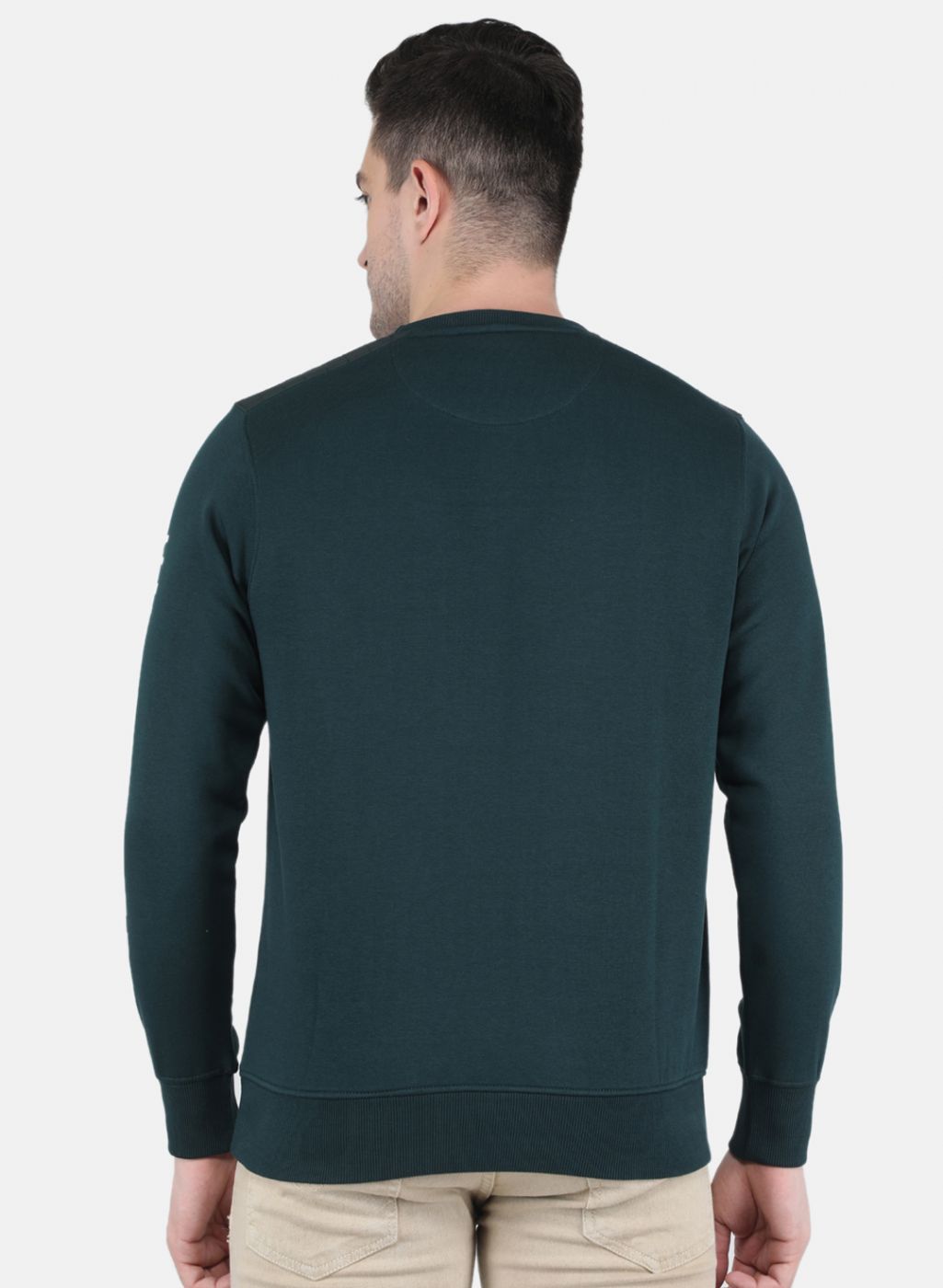 Men Green Printed Sweatshirt