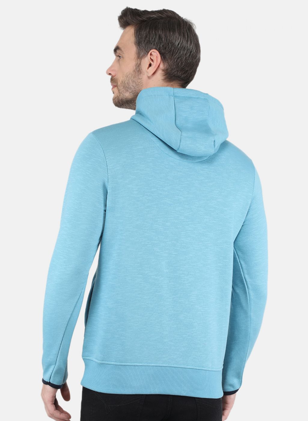 Men Blue Printed Sweatshirt