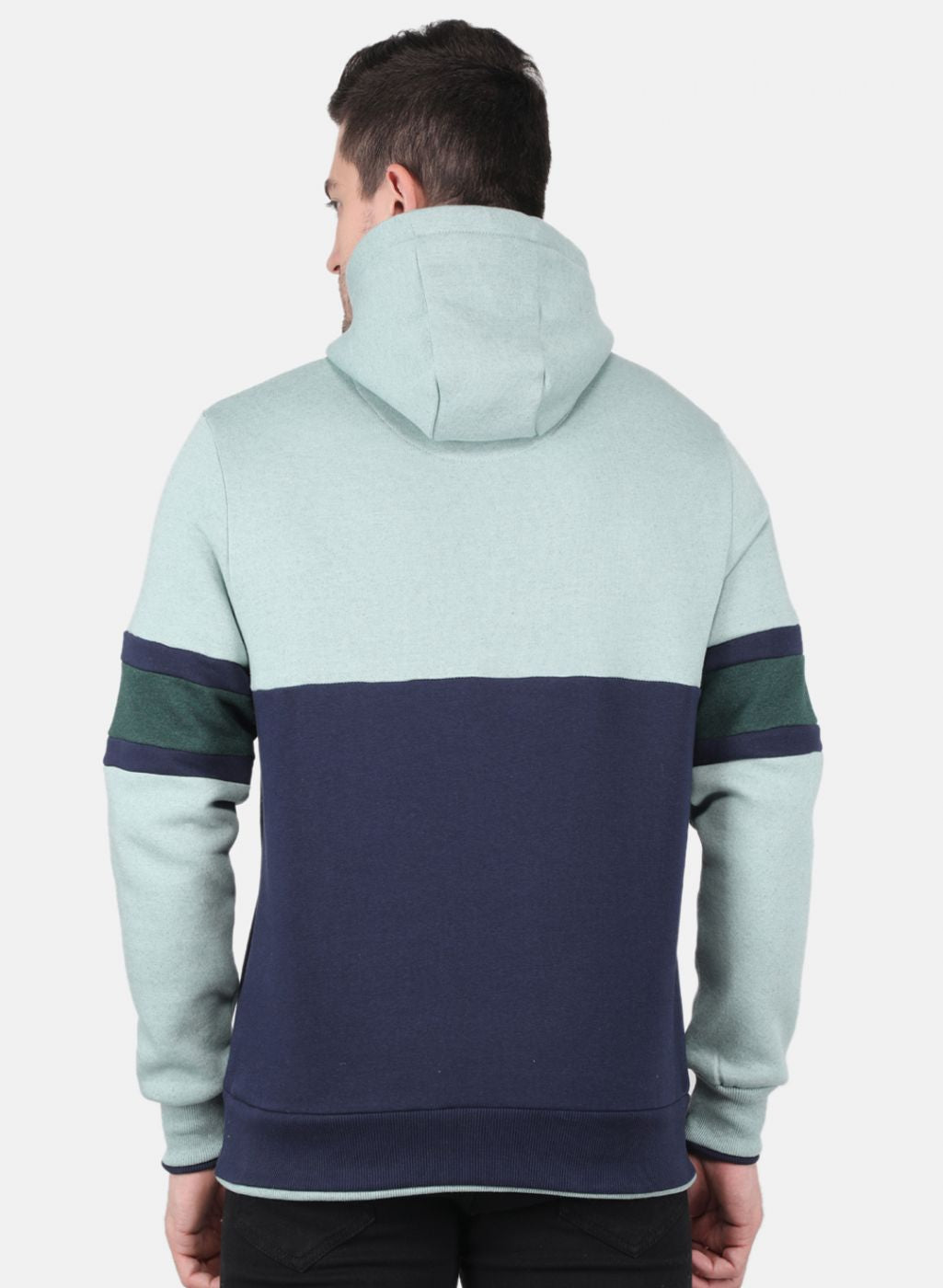 Men Green Printed Sweatshirt