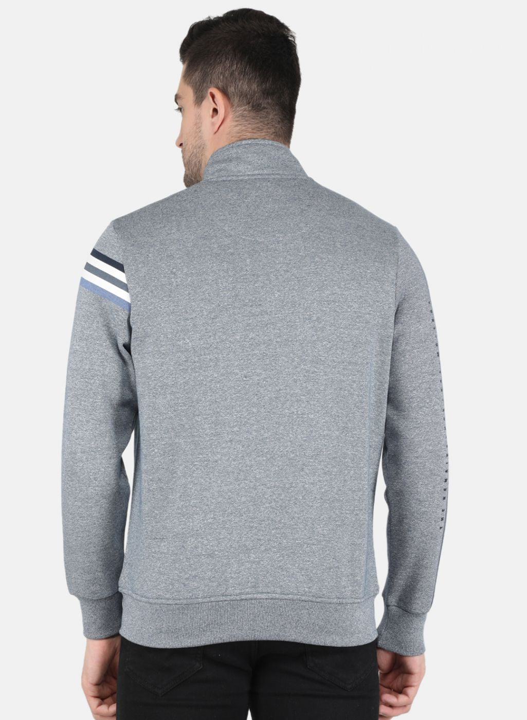 Men Blue Printed Sweatshirt