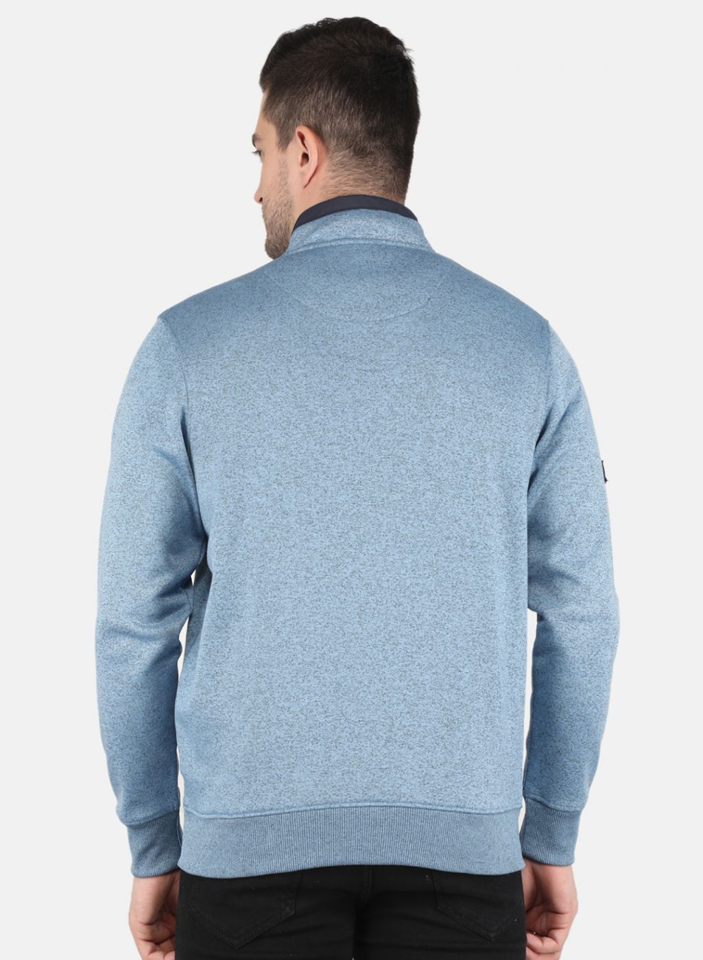 Men Blue Printed Sweatshirt