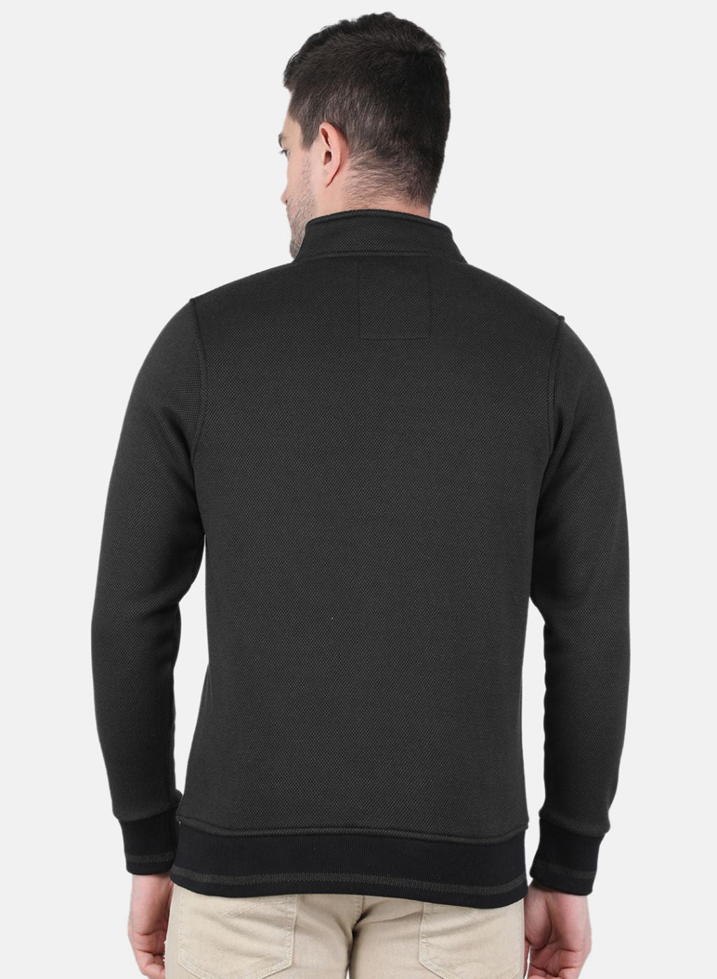 Men Black Printed Sweatshirt