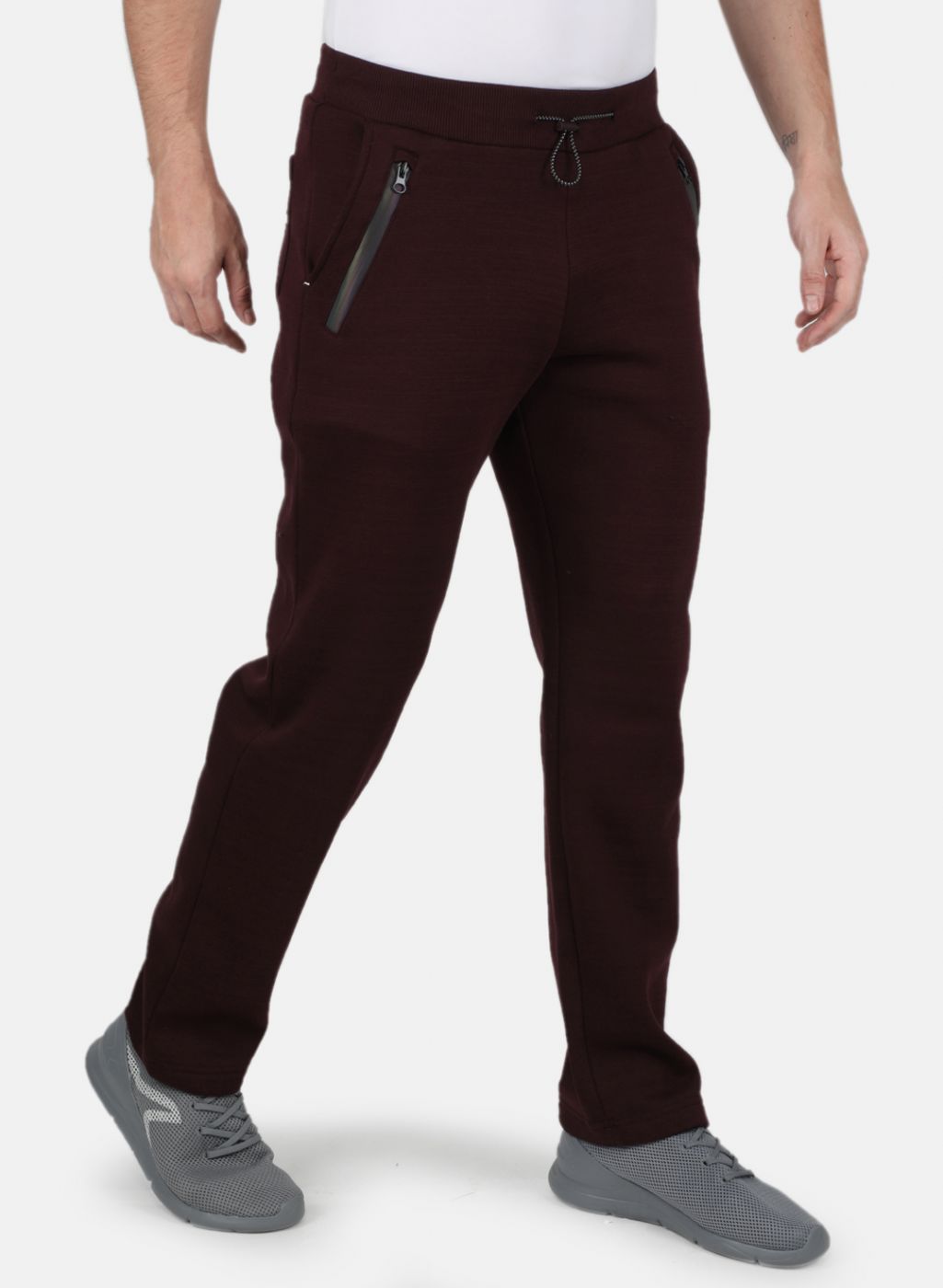 Men Maroon Regular Fit Winter Lower