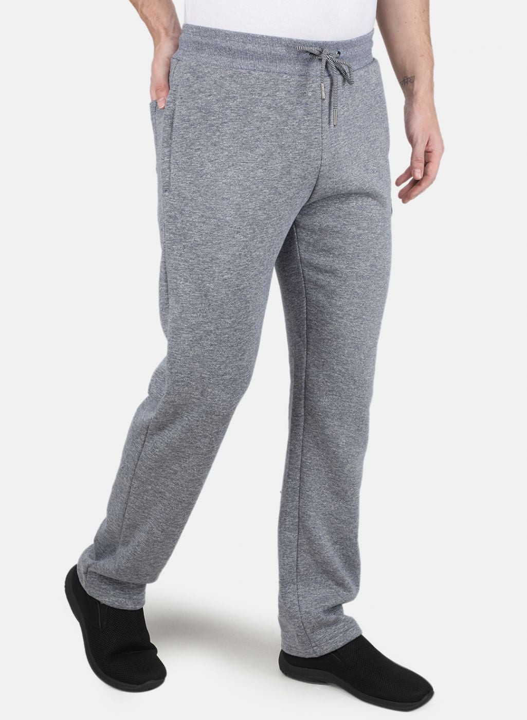 Men Grey Regular Fit Winter Lower