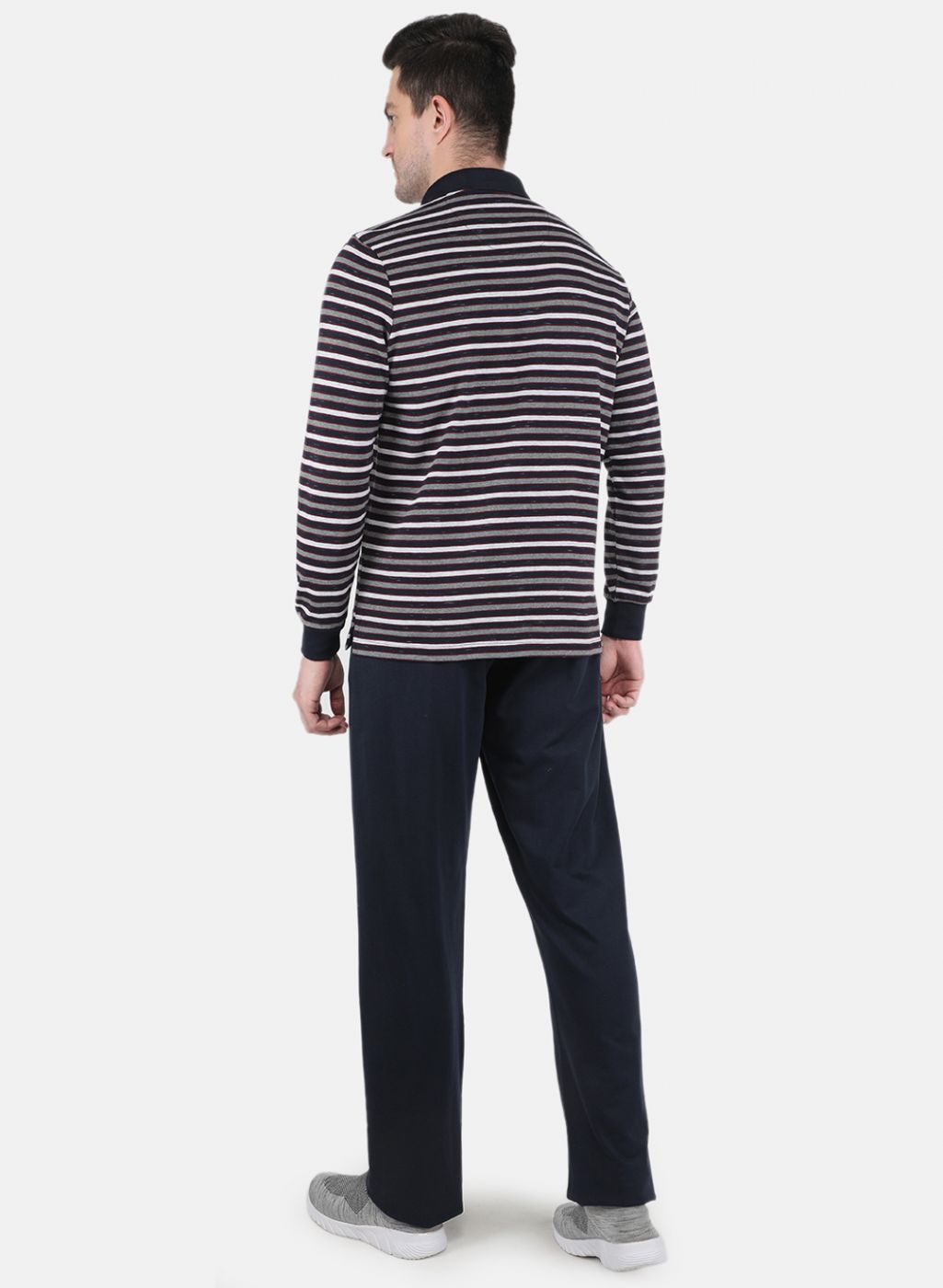 Men NAvy Blue Stripe Tracksuit