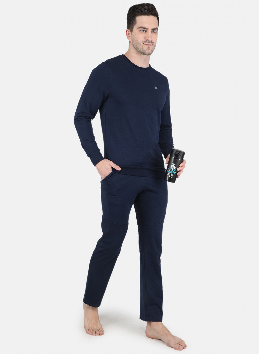 Men Blue Pre-winter Yoga wear Tracksuit