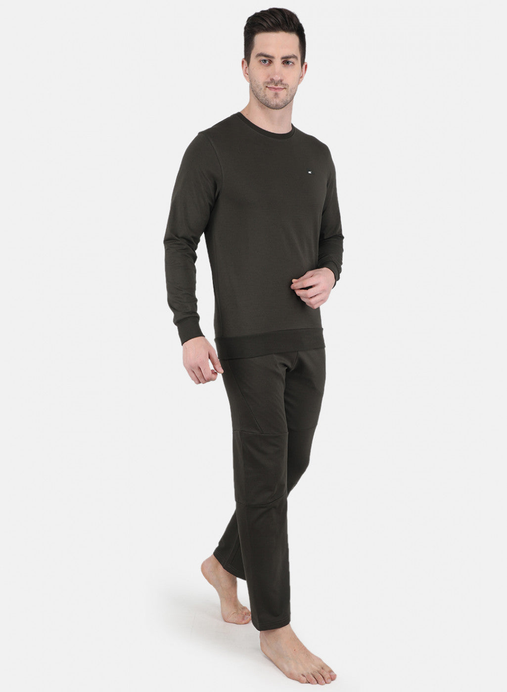 Men Olive Pre-winter Yoga wear Tracksuit