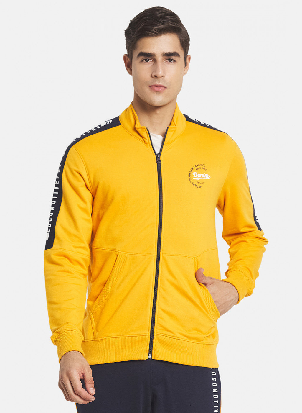 Men Yellow Light Weight Tracksuit