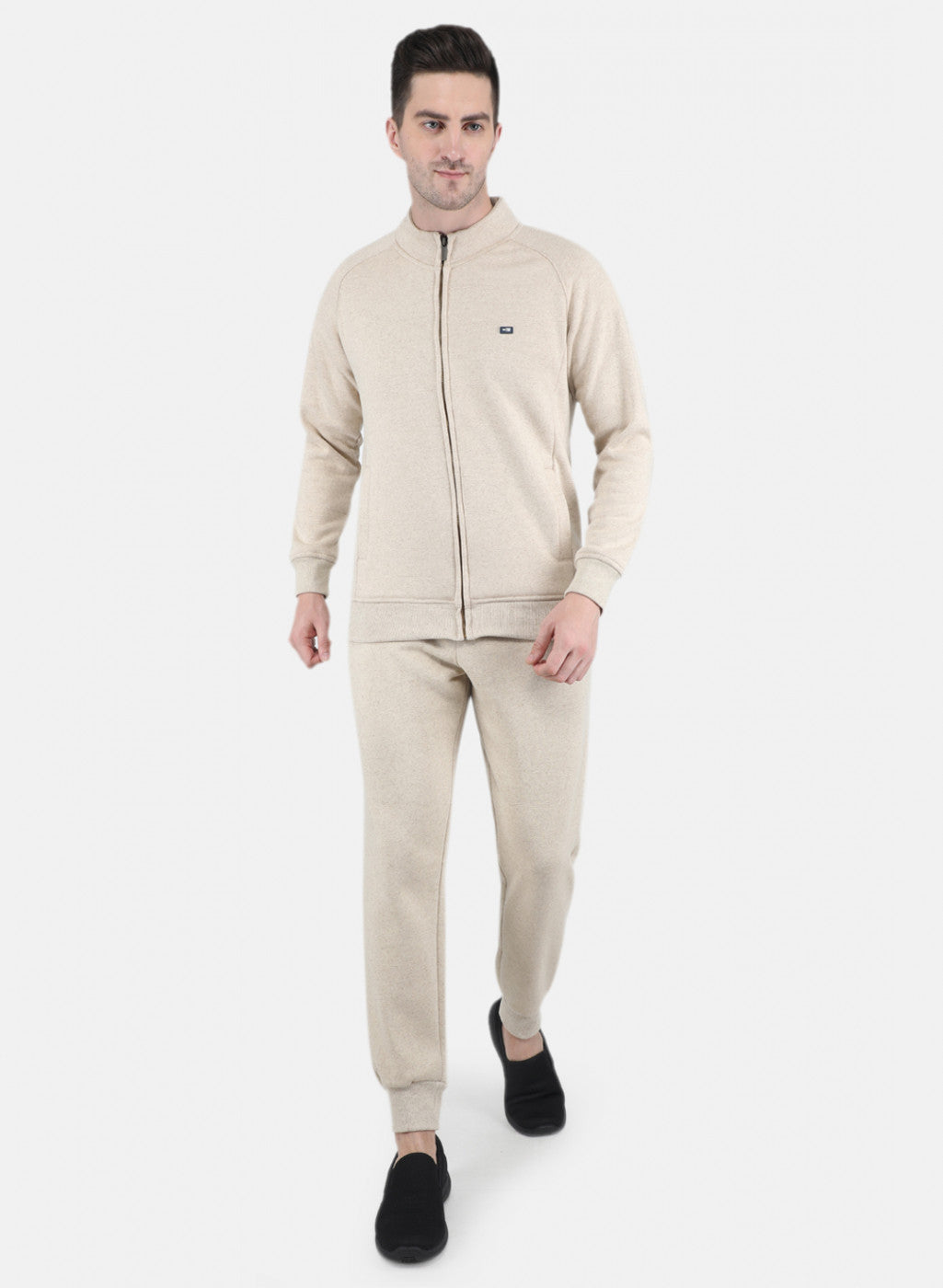 Men Light Brown Tracksuit with Jogger