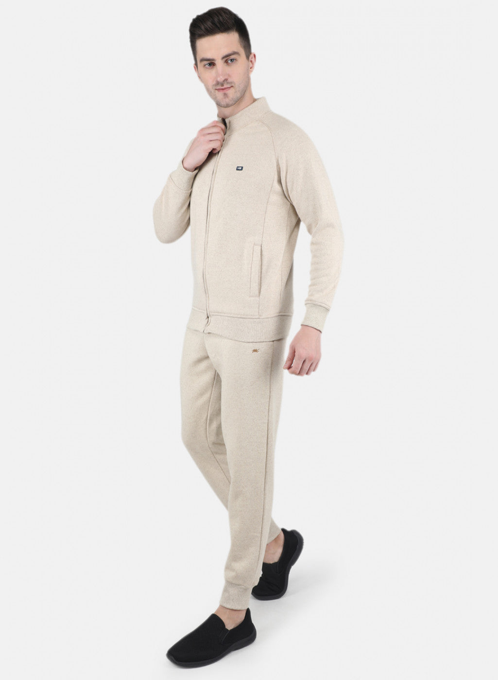 Men Light Brown Tracksuit with Jogger