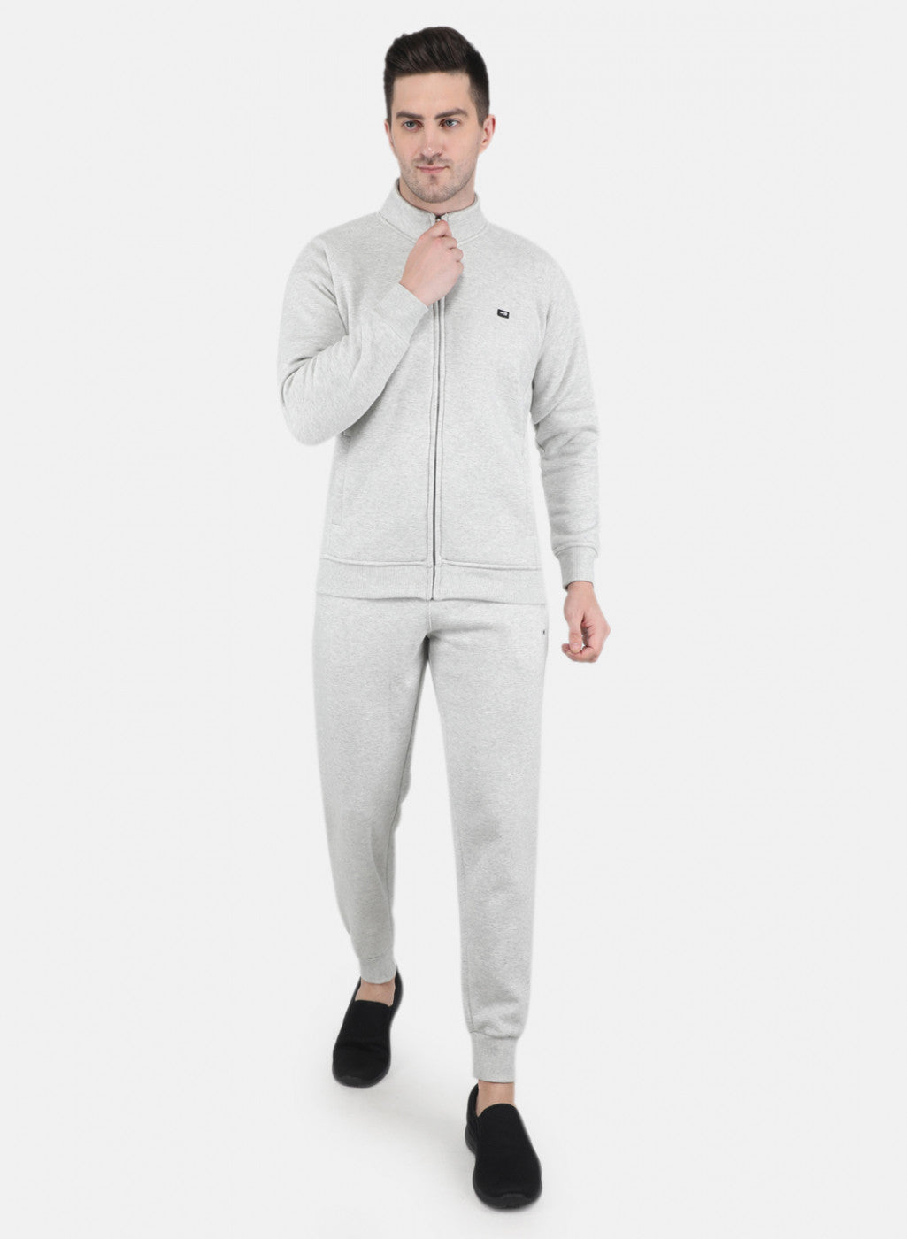 Men Grey Tracksuit with Jogger