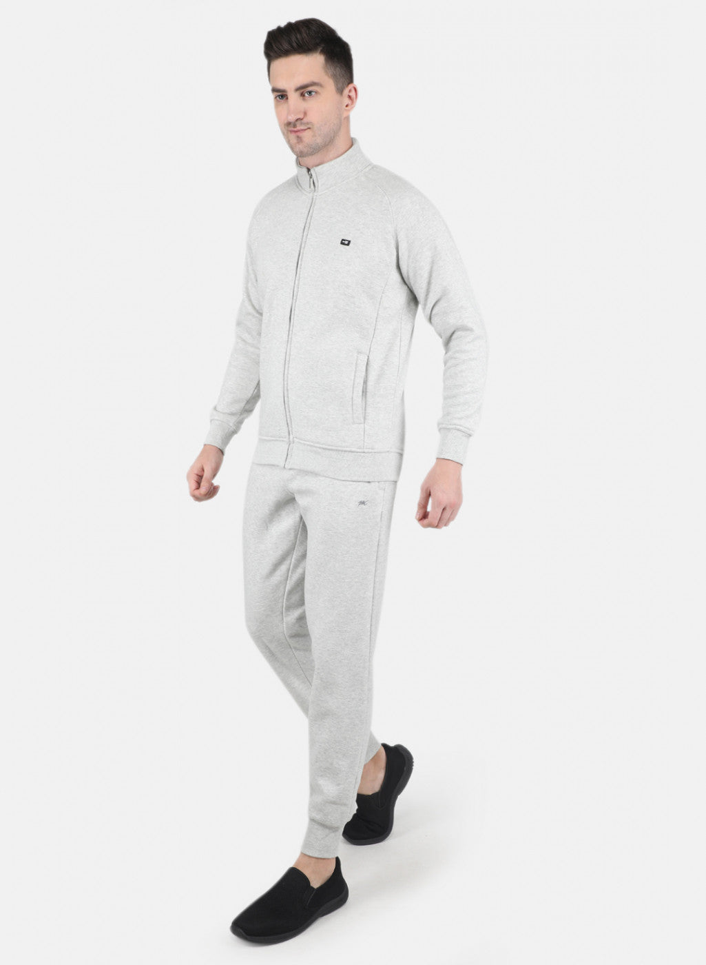 Men Grey Tracksuit with Jogger