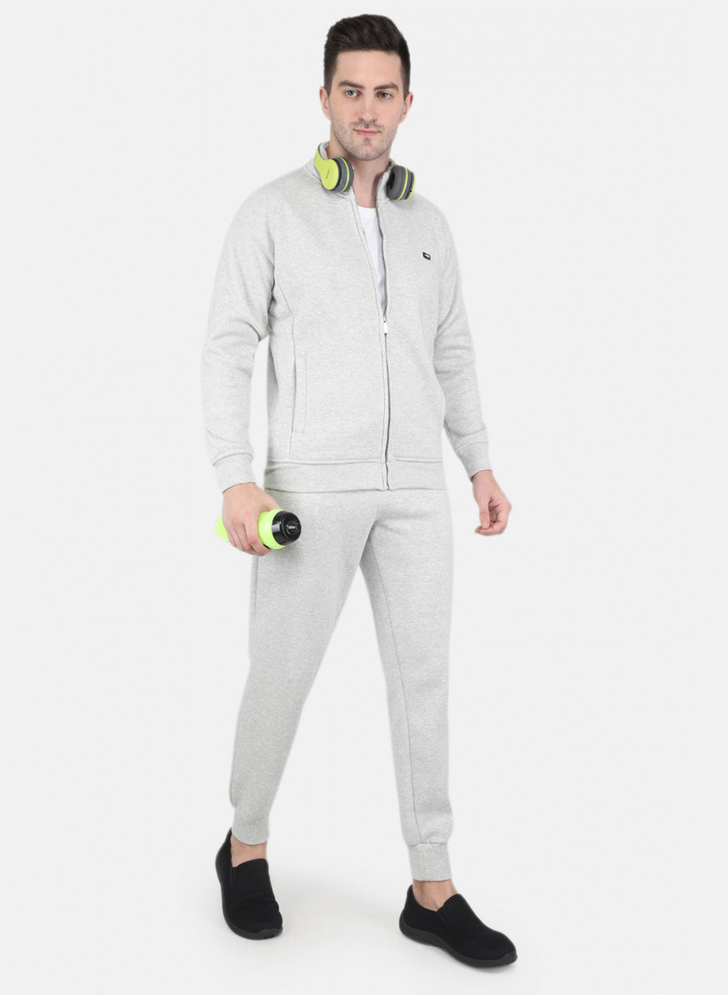 Men Grey Tracksuit with Jogger