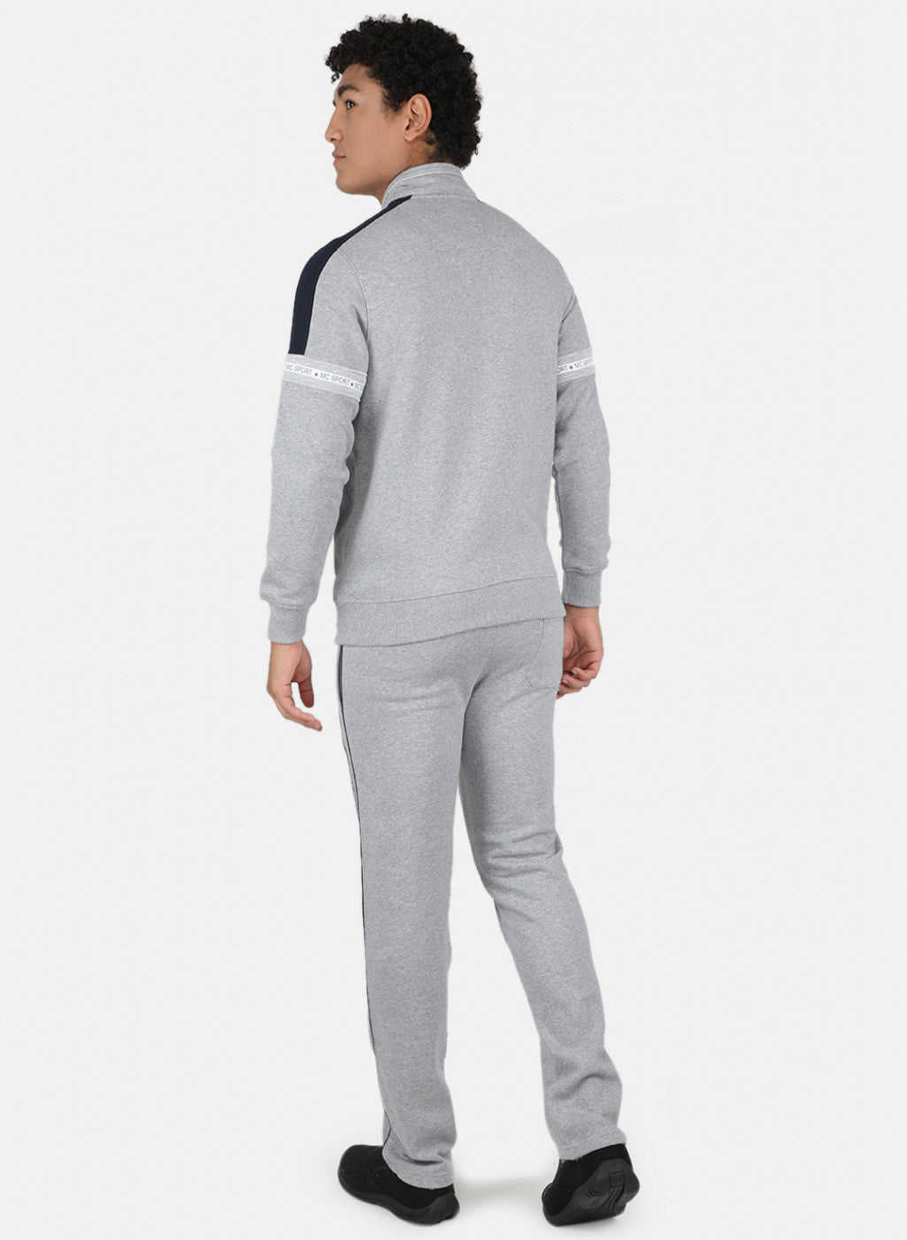 Men Grey Cut & Sew Tracksuit