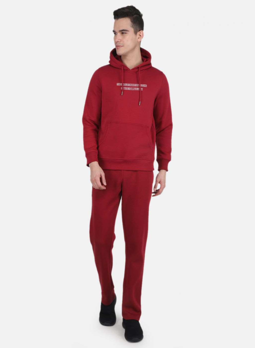 Men Red Solid Tracksuit