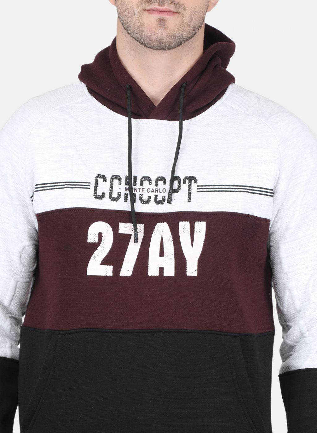 Men Maroon Printed Tracksuit