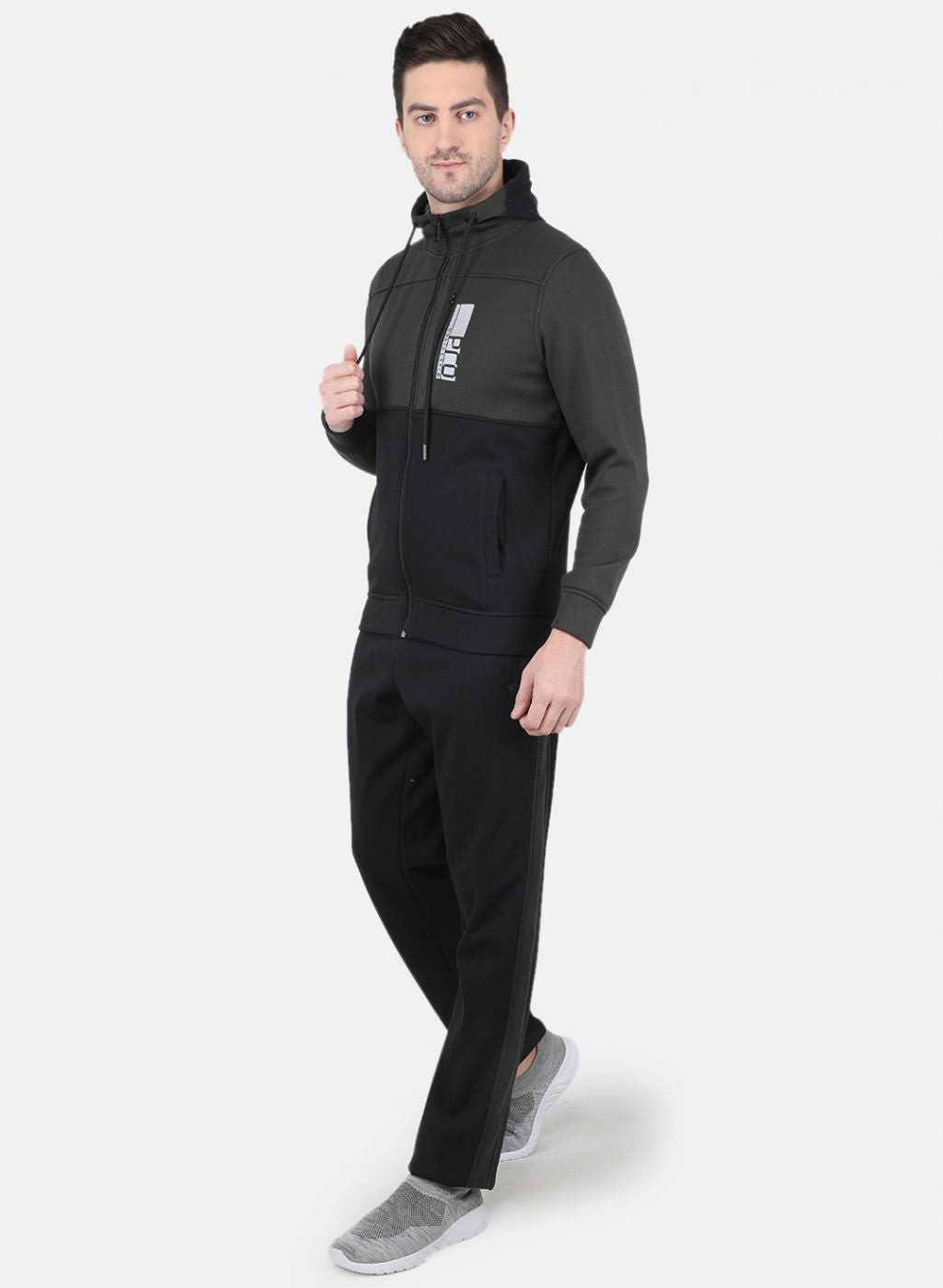 Men NAvy Blue Solid Tracksuit