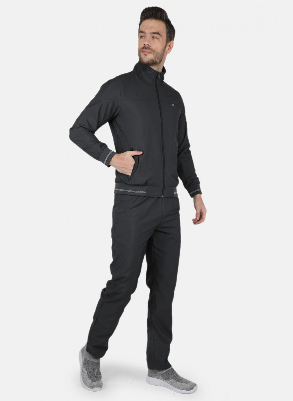 Men Grey Light Weight - Mesh Lining Tracksuit