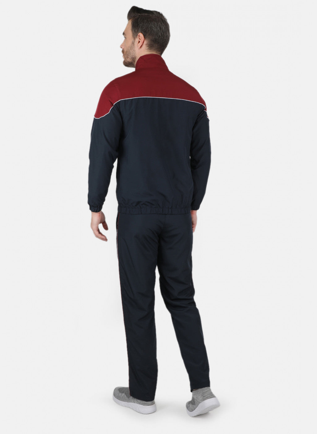 Men NAvy Blue Light Weight Cut & Sew Tracksuit