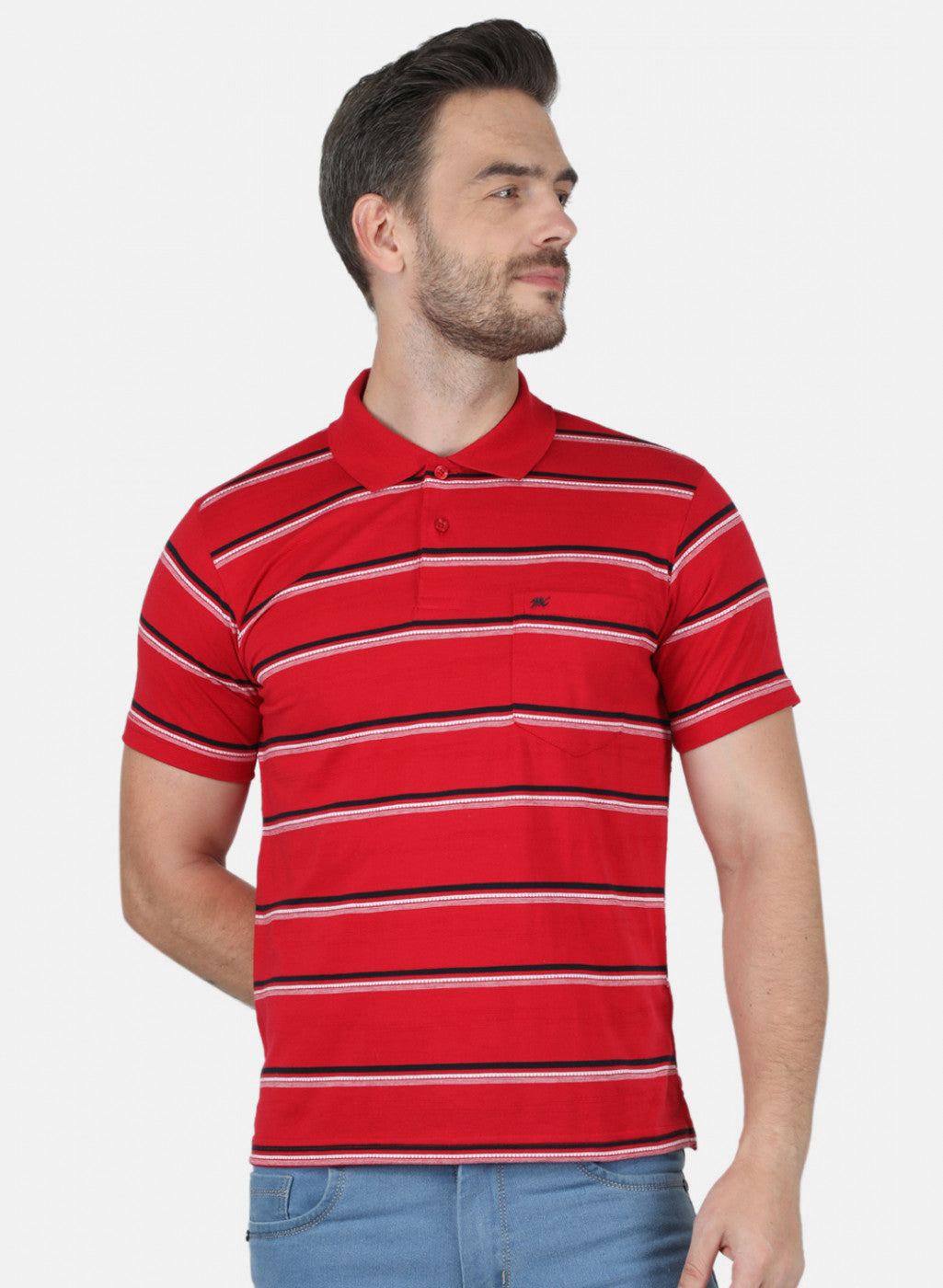 Men Red Stripe T-Shirt