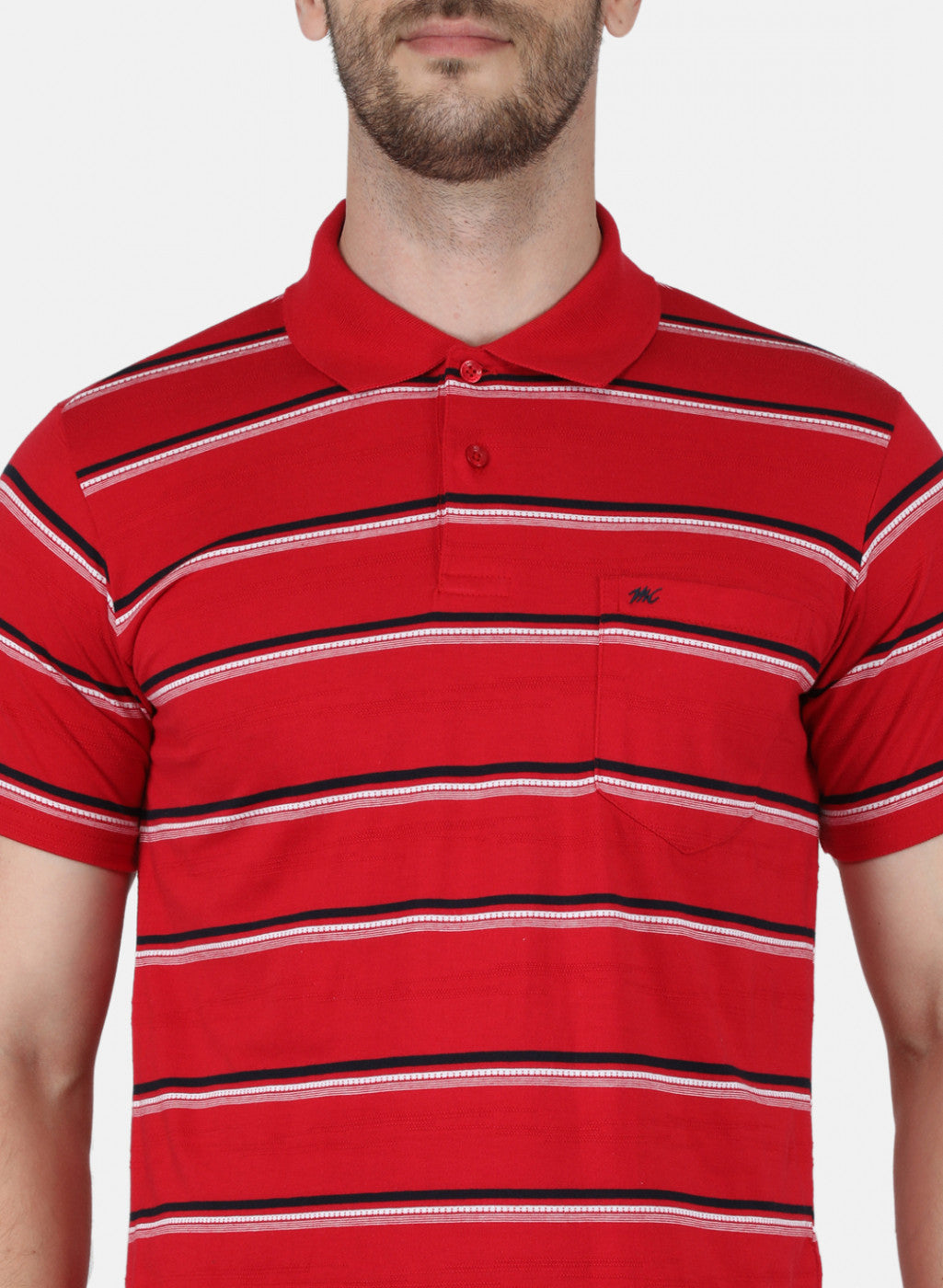 Men Red Stripe T-Shirt