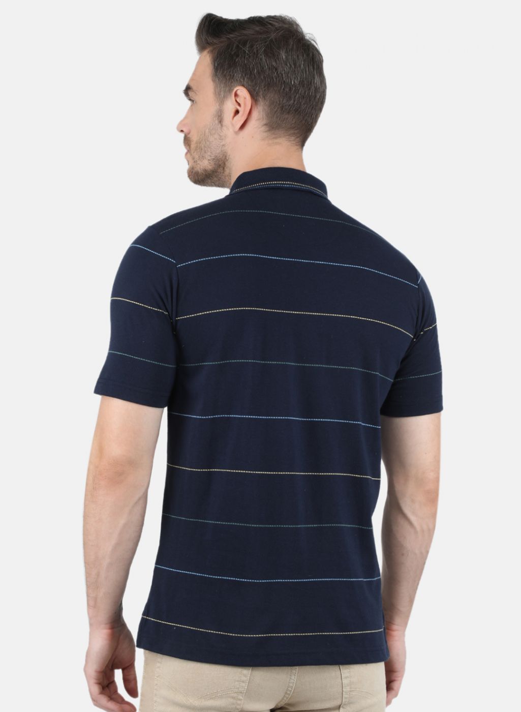 Men NAvy Blue Printed T-Shirt