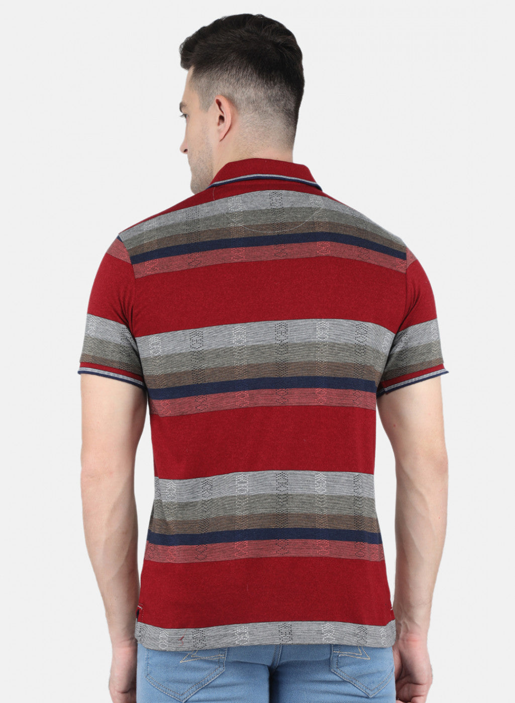 Men Red Stripe T-Shirt