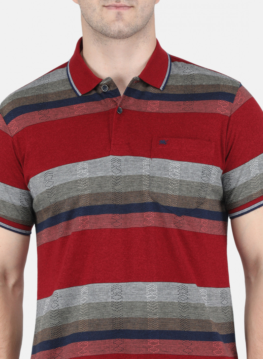 Men Red Stripe T-Shirt