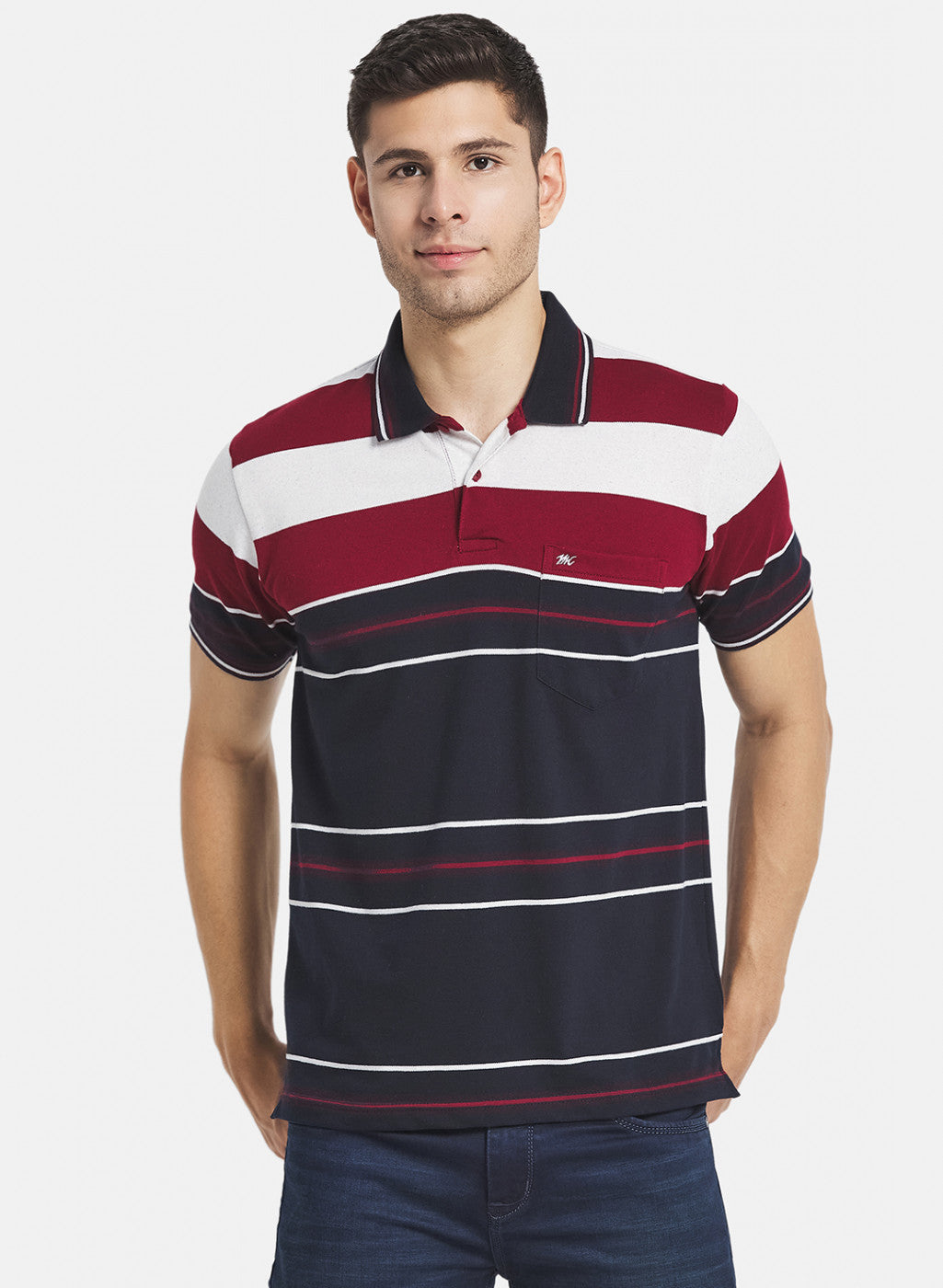 Men Red Stripe T-Shirt