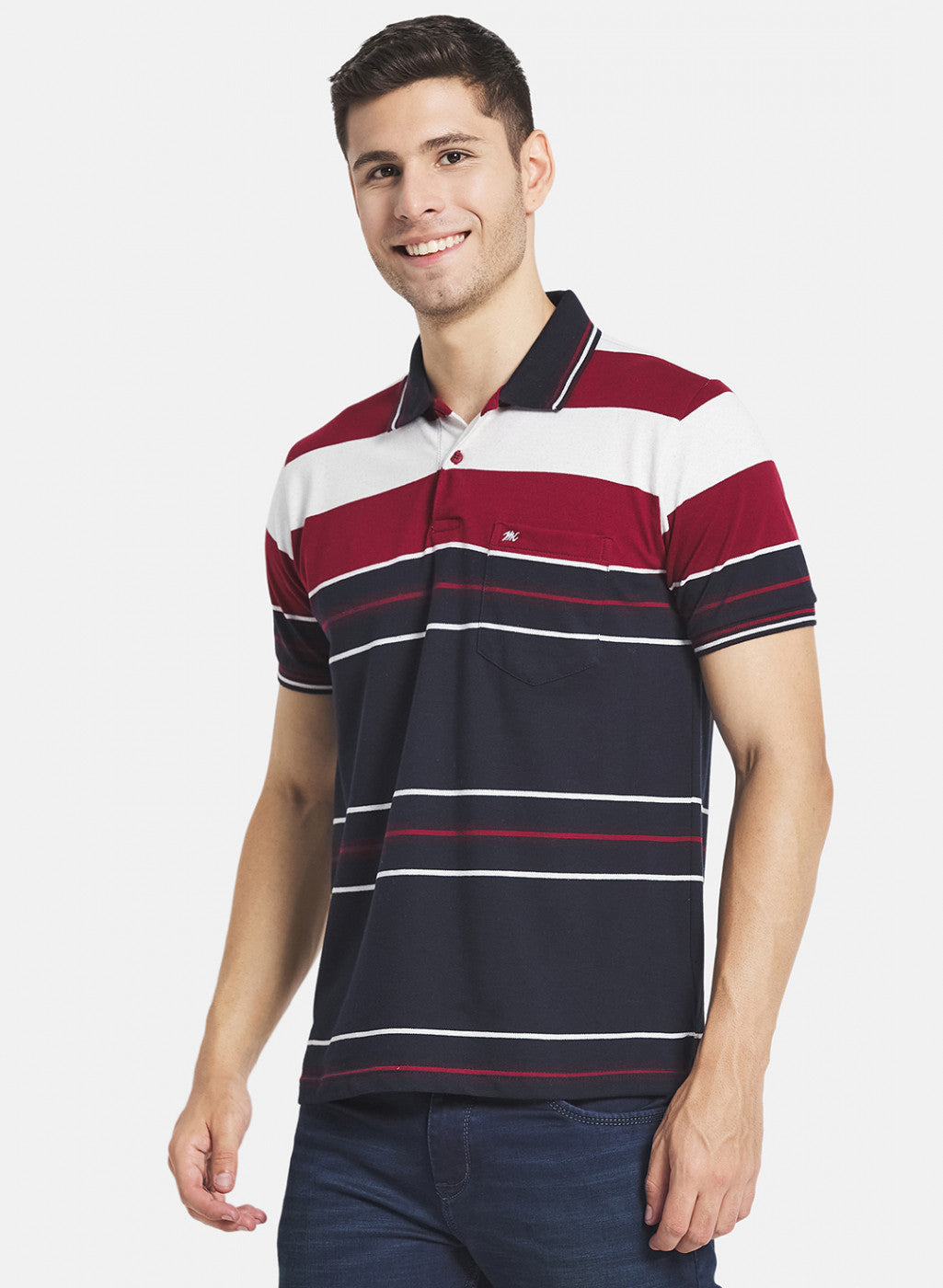 Men Red Stripe T-Shirt