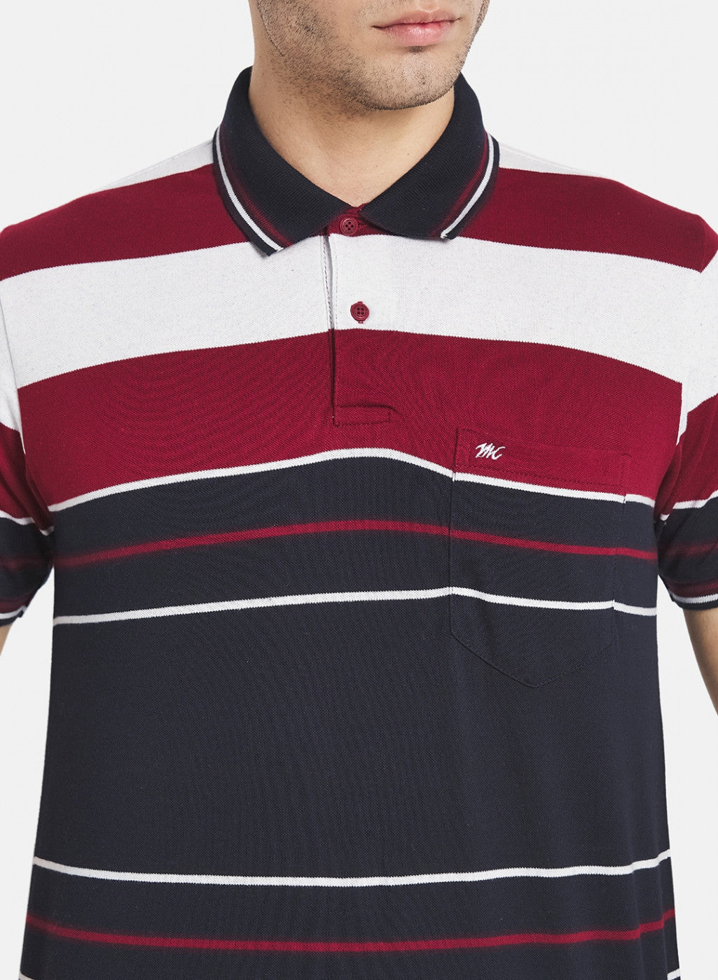 Men Red Stripe T-Shirt