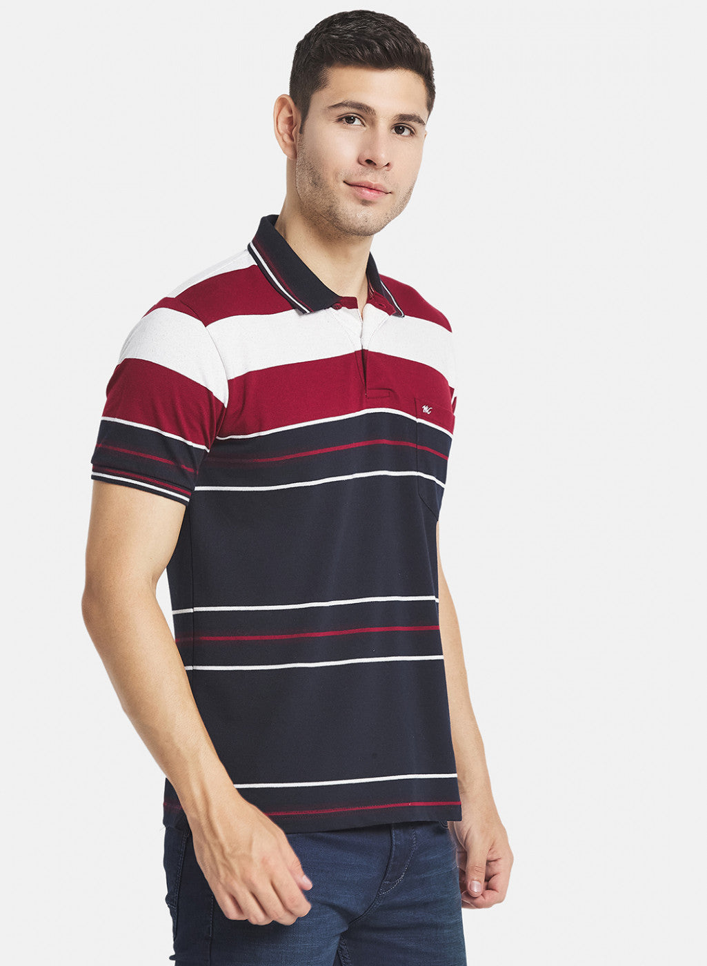 Men Red Stripe T-Shirt