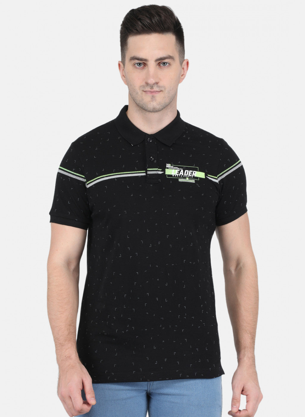 Men Black Stripe T-Shirt